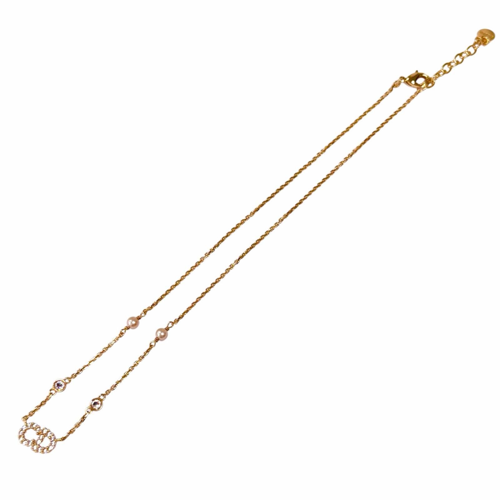 極美品☆DIOR ディオール N1033CDLCY Clair D Lune ネックレス GP