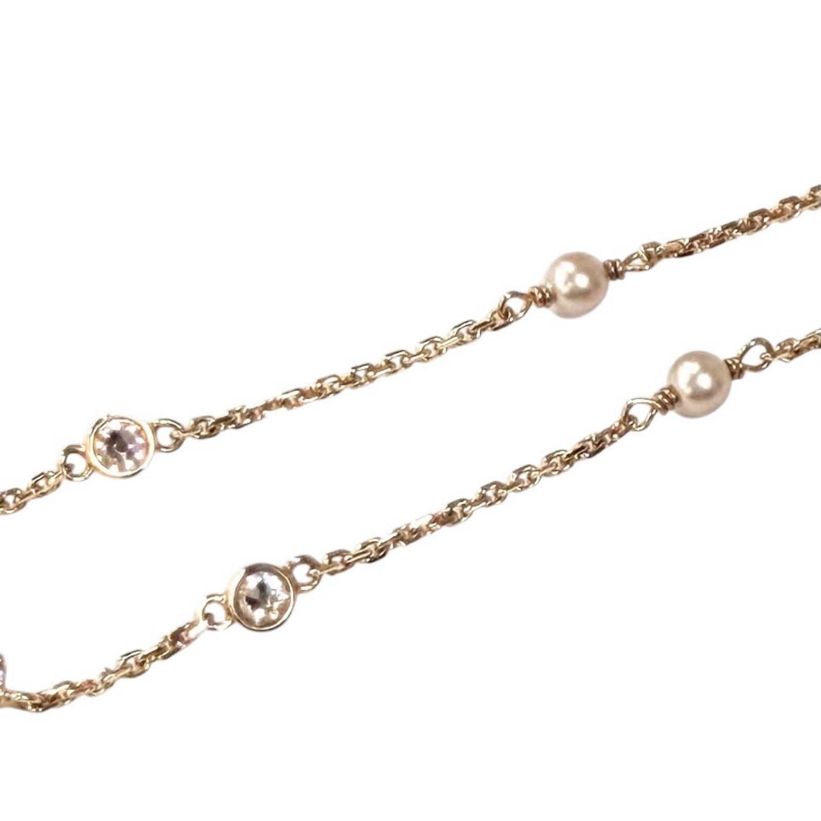 極美品☆DIOR ディオール N1033CDLCY Clair D Lune ネックレス GP