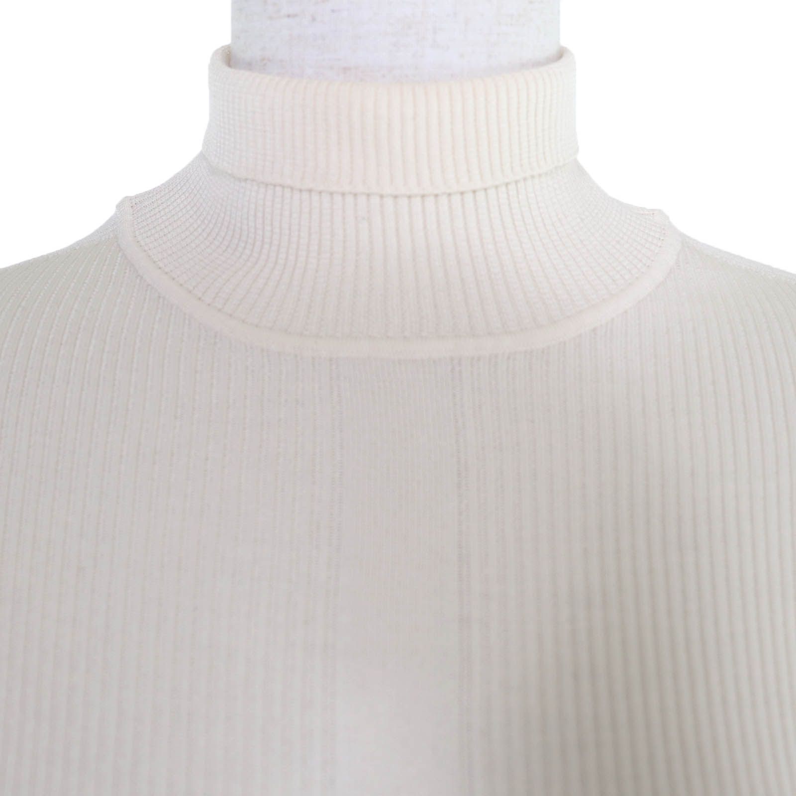 極美品☆HERMES エルメス 24AW 4H2624D9 シルク ウール カレーシュ刺繍 タートルネック 長袖 ニット アイボリー 36 イタリア製 レディース 極美品☆HERMES エルメス 24AW 4H2624D9 シルク ウール カレーシュ刺繍