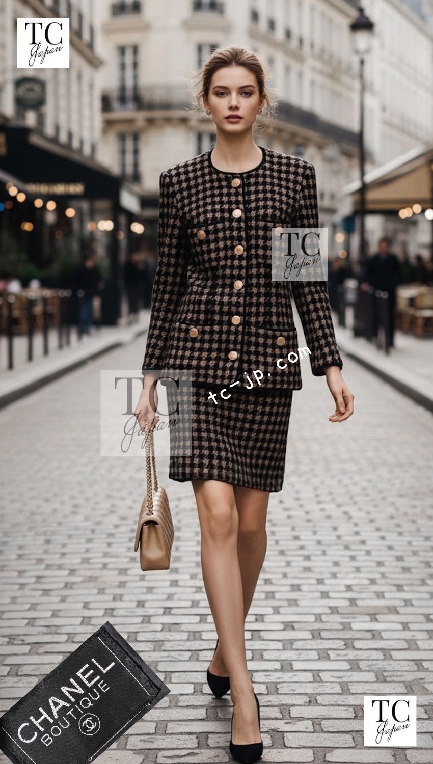 シャネル ジャケット スーツ CHANEL ヴィンテージ ブラウン シャネル ジャケット スーツ CHANEL ヴィンテージ ブラウン