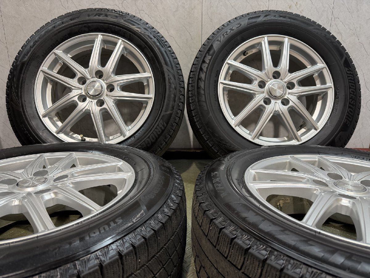 【BS BLIZZAK VRX3 205/65R16】スタッドレス【ECO FORME SE-20 16インチ 6.5J5HPCD114.3+48】23年製 バリ溝 ヤリスクロス等　(KTD710) クレジットカード QRコード決済可 BS BLIZZAK VRX3 205/65R16】スタッドレス【ECO FORME SE-20 16インチ