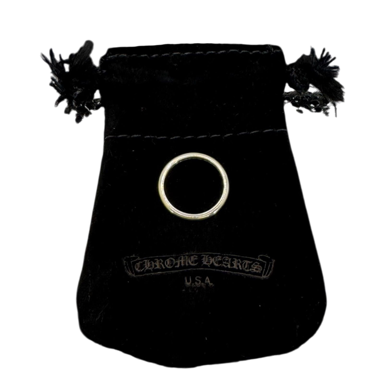CHROME HEARTS】クロムハーツ バブルガムリング プレーン SV925 9号