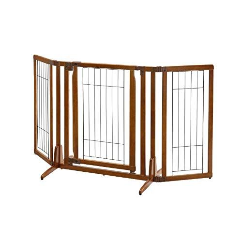 木製おくだけドア付ペットゲートH レギュラー ブラウン