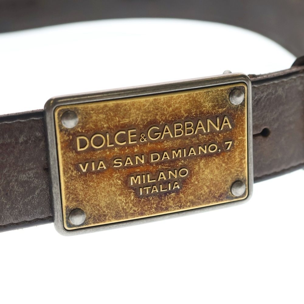 DOLCE & GABBANA (ドルチェアンドガッバーナ) ロゴプレート バックル