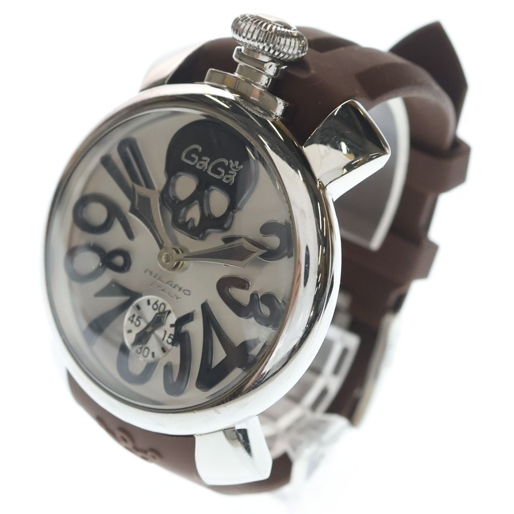 GaGa MILANO (ガガミラノ) MANUALE48 マヌアーレ 48mm 黒文字盤 手巻き 