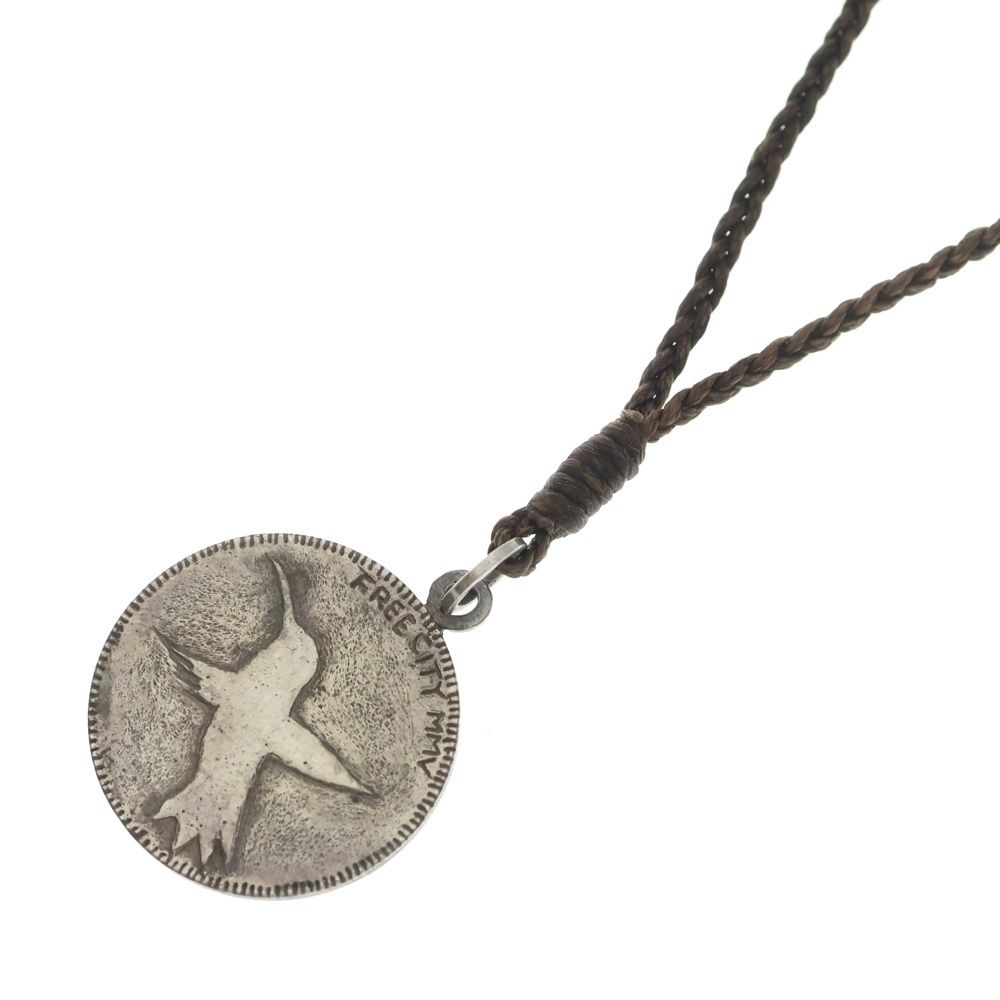 FREE CITY (フリーシティ) Large Coin Sparrow Silver Necklace ラージ