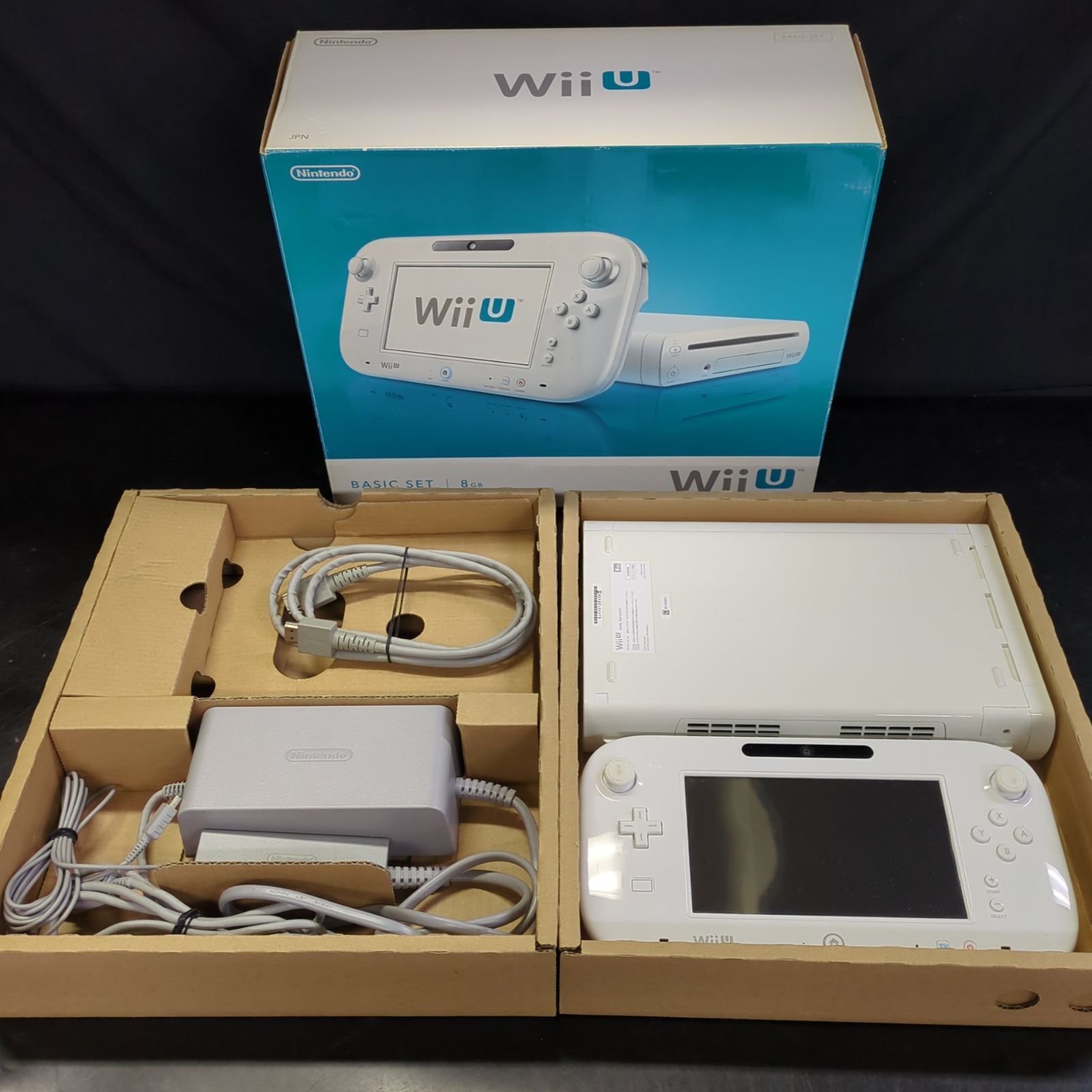 D12026】[現状品] WiiU ベーシックセット 8GB シロ 本体 任天堂 - メルカリ