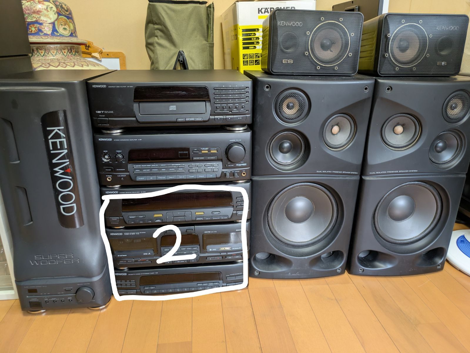 KENWOODコンポスピーカーセット②