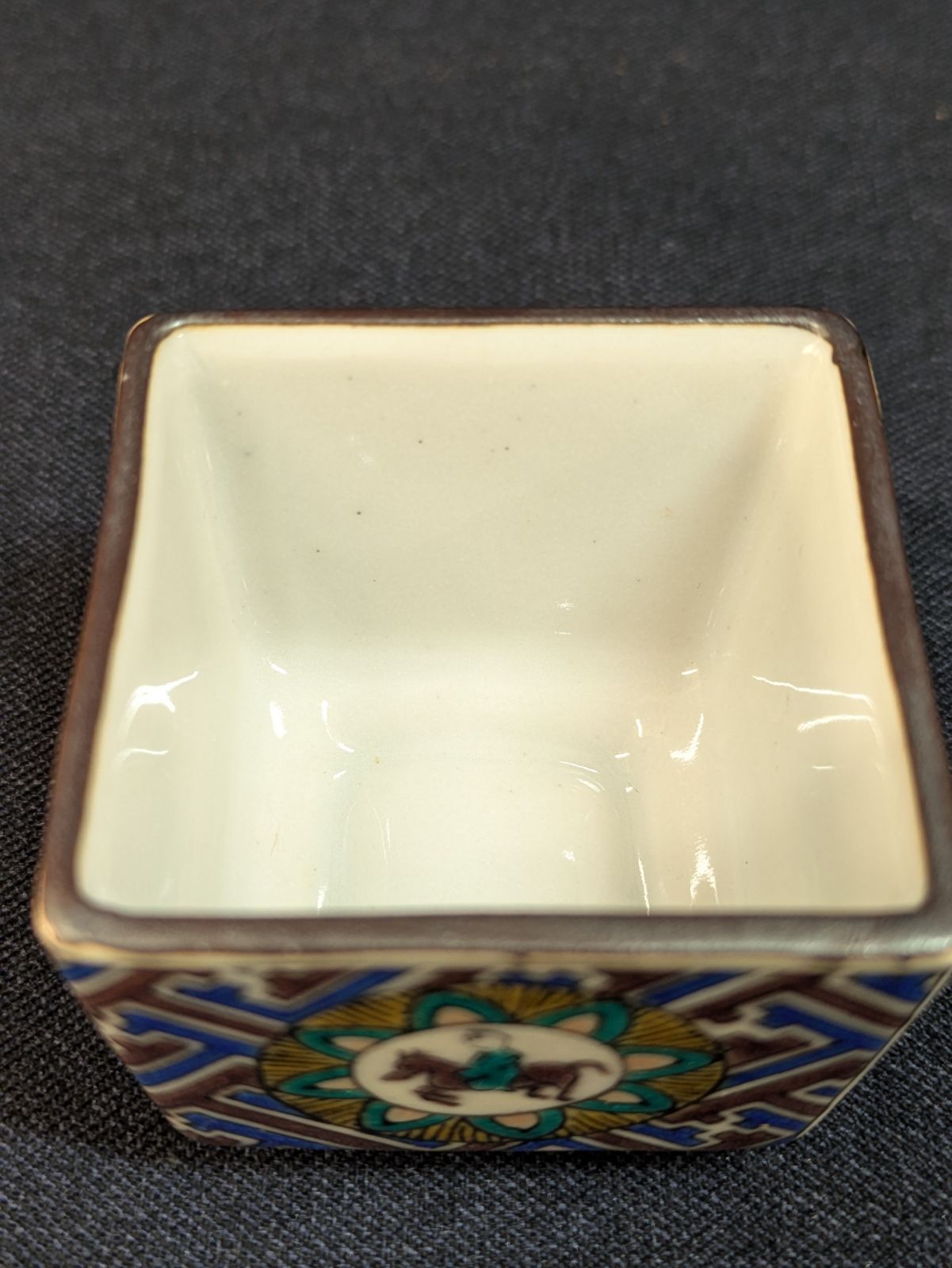 九谷焼 九谷時代盃 酒器セット お猪口 伝統磁器 豪放華麗 五彩 E687