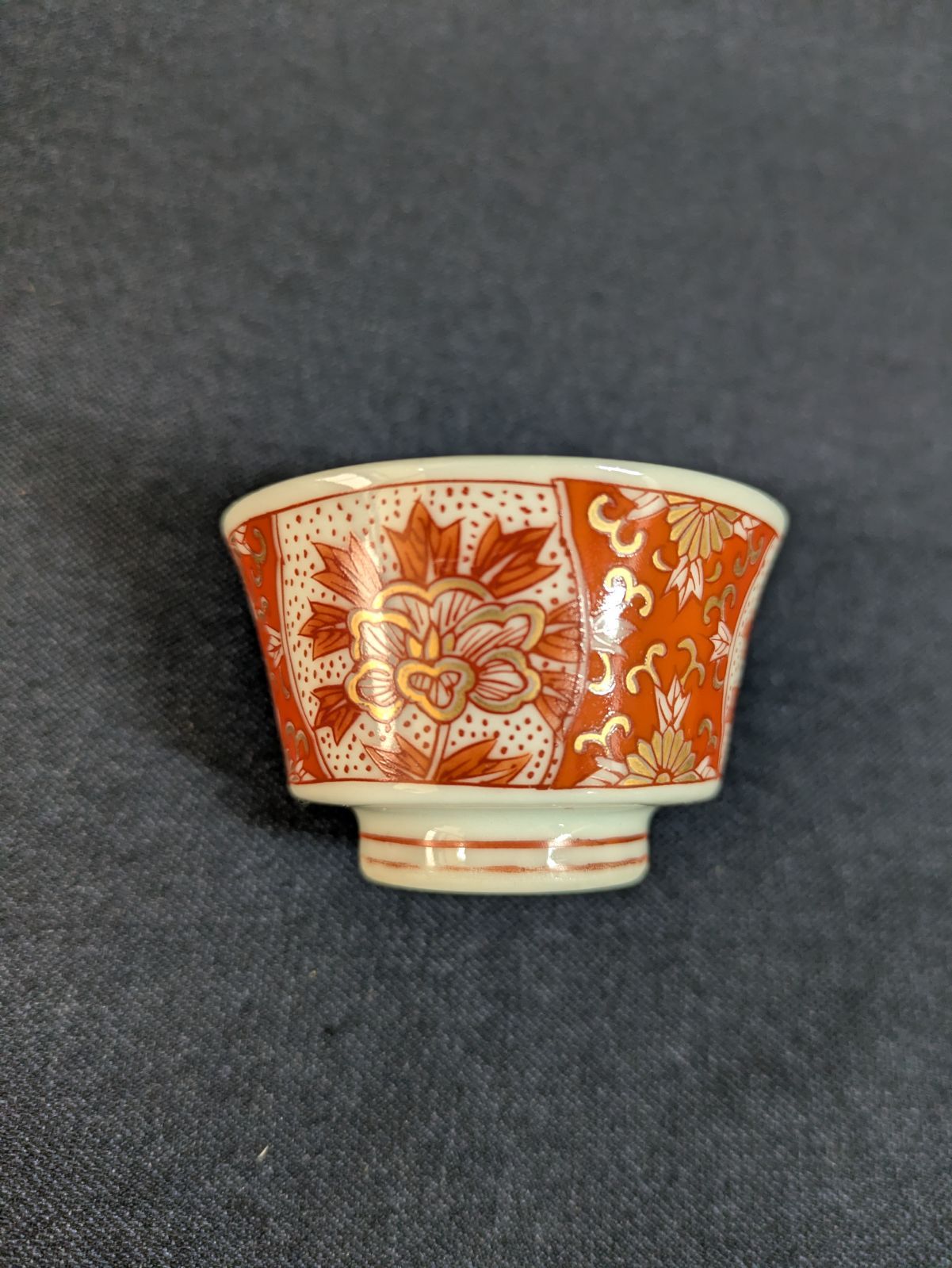 九谷焼 九谷時代盃 酒器セット お猪口 伝統磁器 豪放華麗 五彩 E687