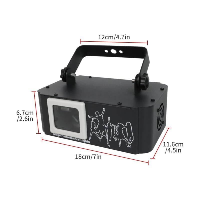 3D RGBビームプロジェクターライト 500mW アニメーションディスコ