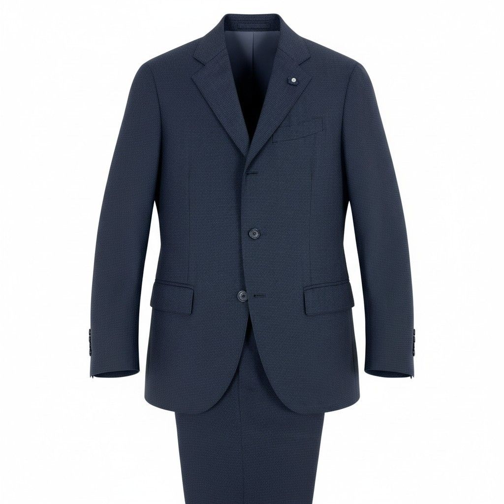 未使用 Lardini ラルディーニ 44 スーツ ネイビー easy wear