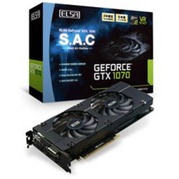 ソフマップ 〔中古品〕 ELSA GEFORCE GTX 1070 8GB S.A.C GD1070-8GEBXS【262】