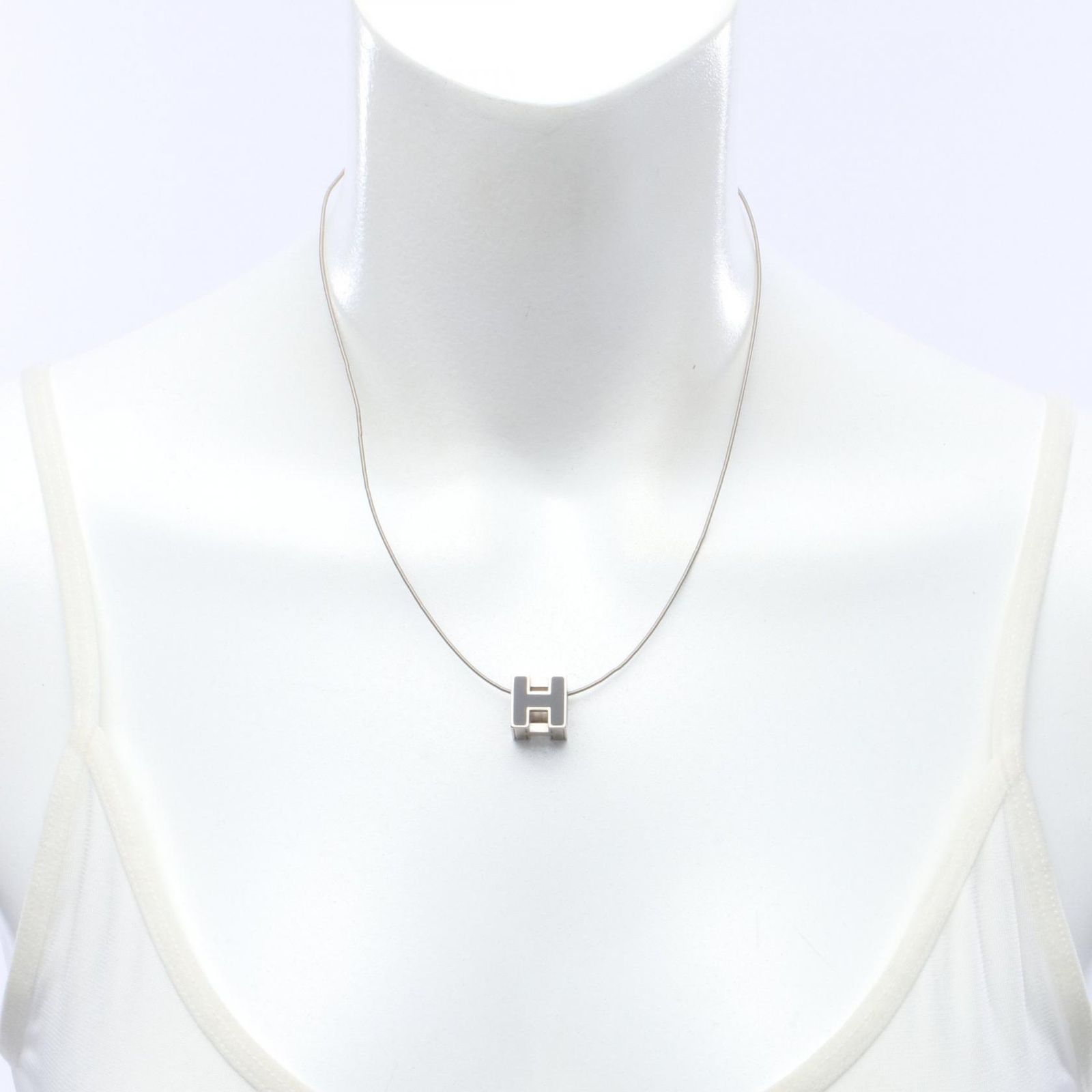 HERMES エルメス カージュドアッシュ Hキューブ ネックレス - メルカリ
