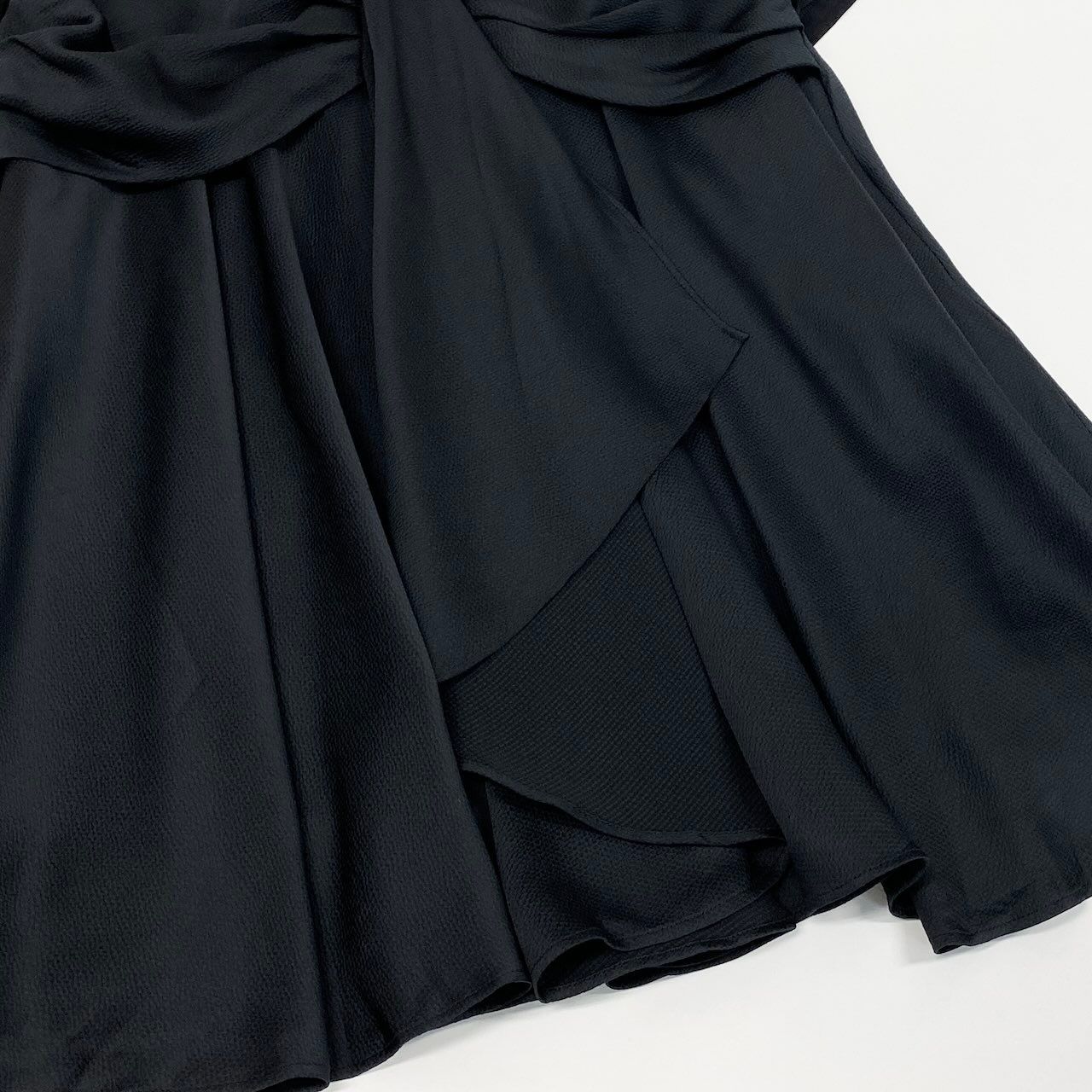 47d16 ADEAM アディアム 2021年 ラッフルドレープ カットソー 半袖Tシャツ トップス サイズ0 ブラック レディース 女性用u02t 47d16 ADEAM アディアム 2021年 ラッフルドレープ カットソー 半袖T