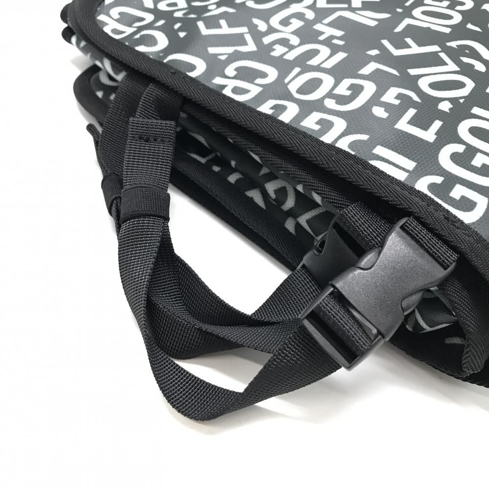 【新品タグ付】CPG GOLF ゴルフカートマット ロゴ総柄 定価22000円 未使用品】CPG カート用品 黒×白 カートシートカバー ロゴ総柄 ゴルフ