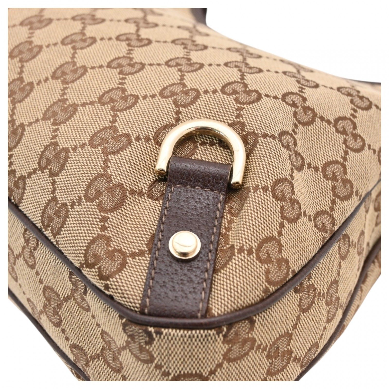 グッチ GGキャンバス ショルダーバッグ ブラウン Aランク gu8962eh GUCCI - グッチ GGキャンバス ショルダーバッグ ブラウン Aランク