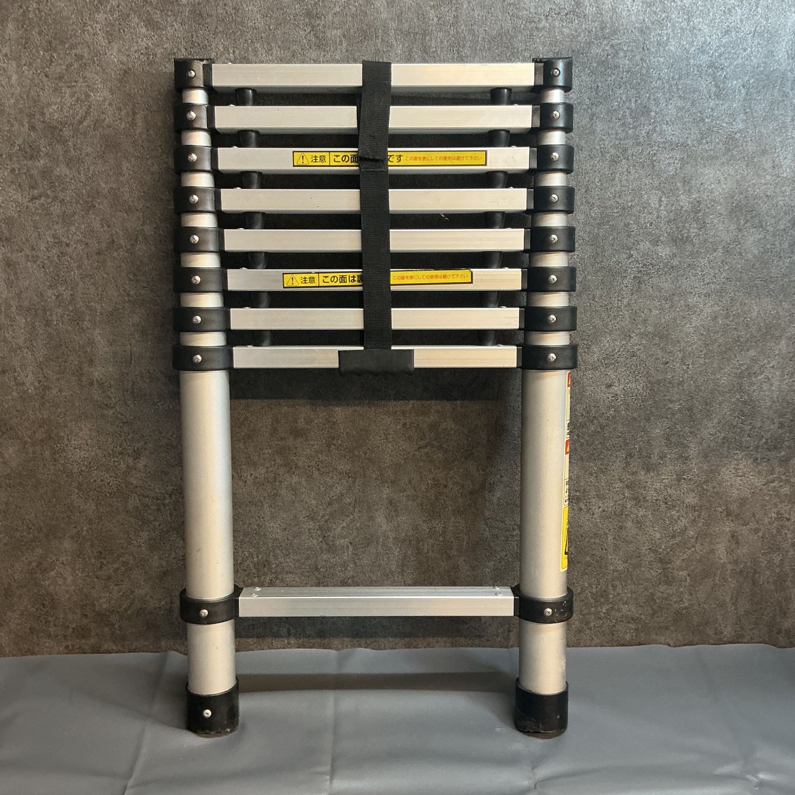 中古】アルミス アルミ伸縮ハシゴ（縮800mm伸2550mm）ASH-260N 