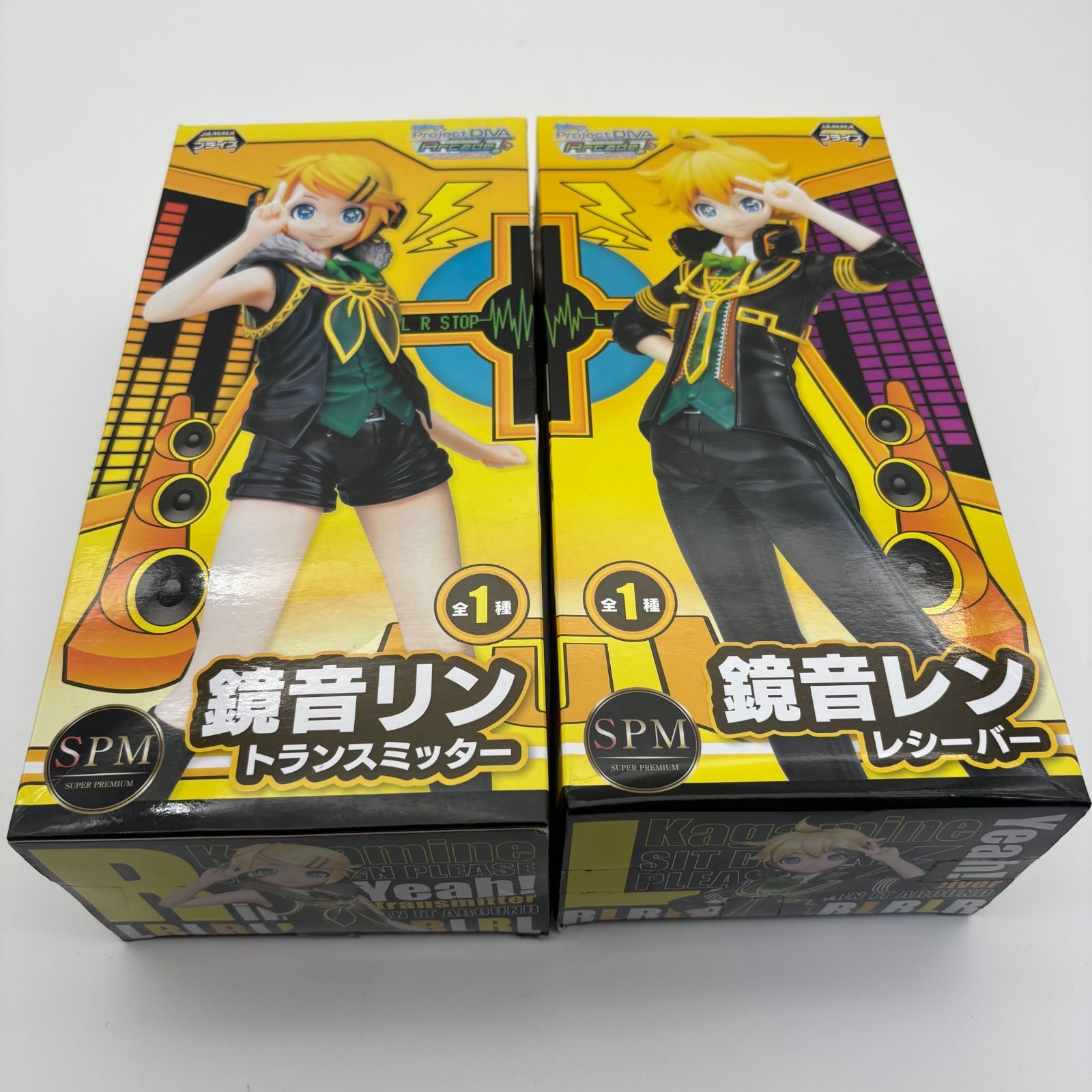 SEGA 鏡音レン レシーバー 鏡音リン トランスミッター SPM フィギュア