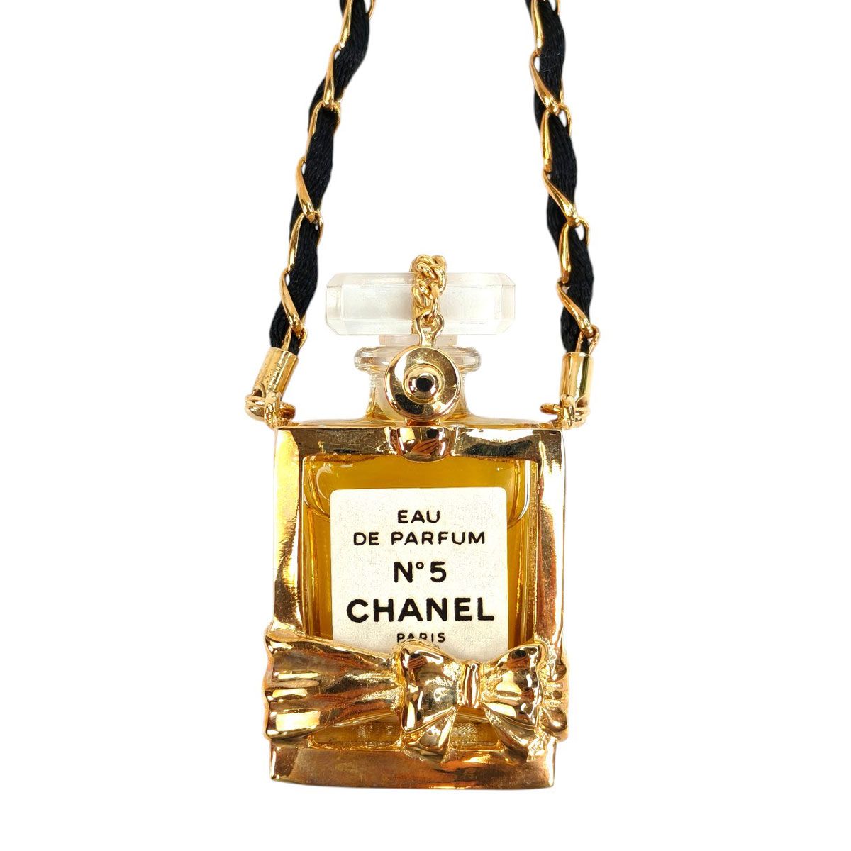 CHANEL シャネル No5 パフューム 香水 ボトル ネックレス ゴールド
