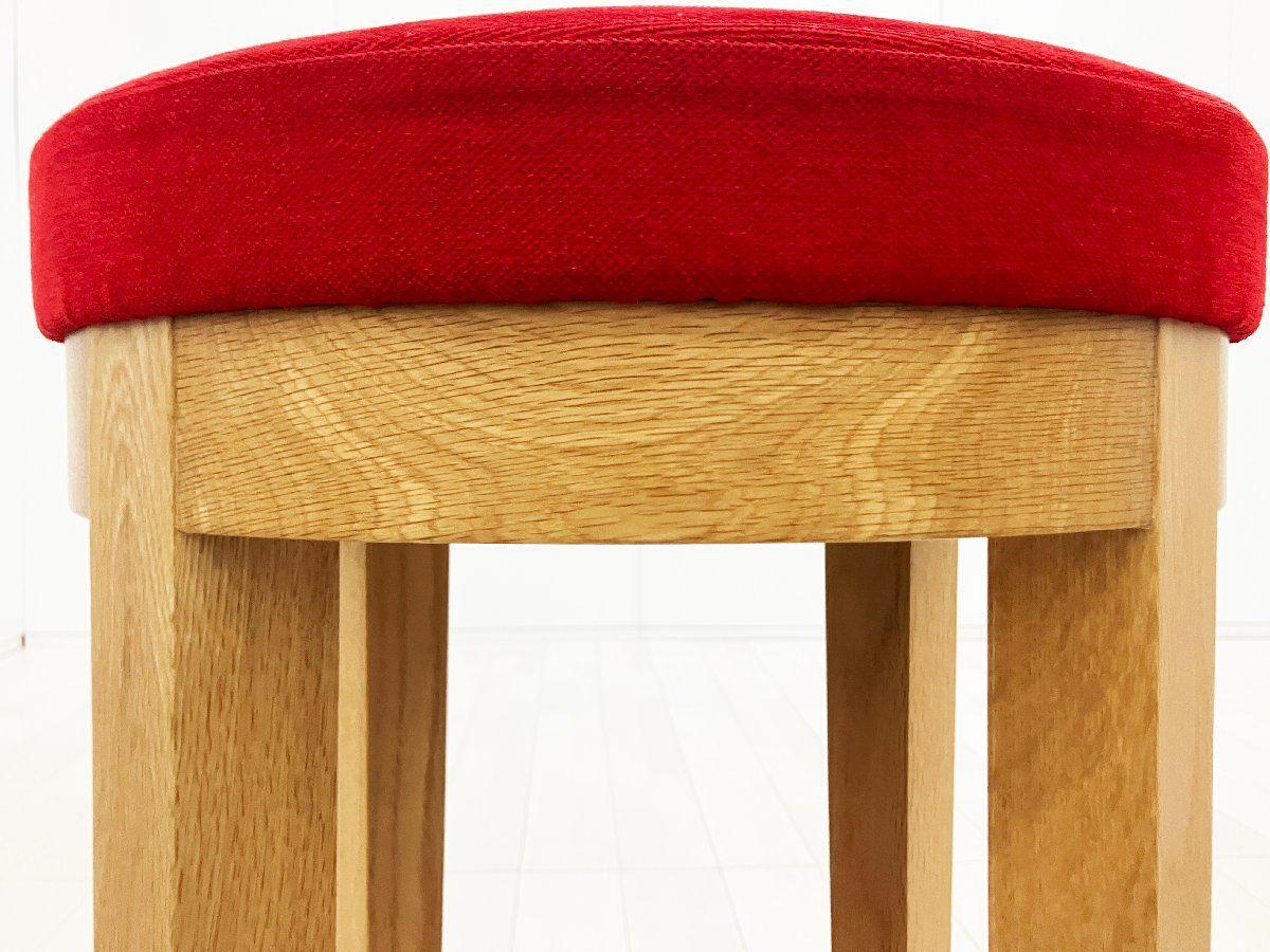 Cassina ixc. /カッシーナ イクスシー■ハイスツール H800■レッド■オーク材■張り座 Cassina ixc. /カッシーナ イクスシー■ハイスツール H800■レッド■オーク材■張り座