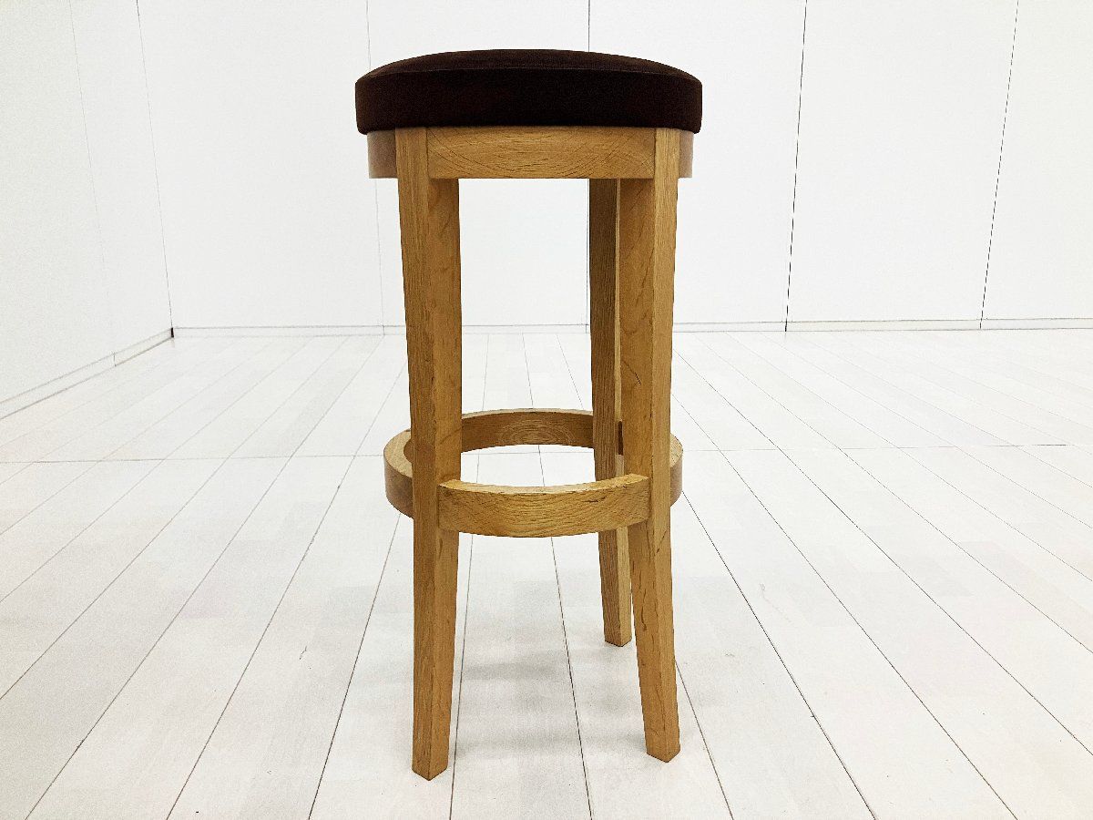 Cassina ixc. /カッシーナ イクスシー■ハイスツール H800■ブラウン■オーク材■張り座