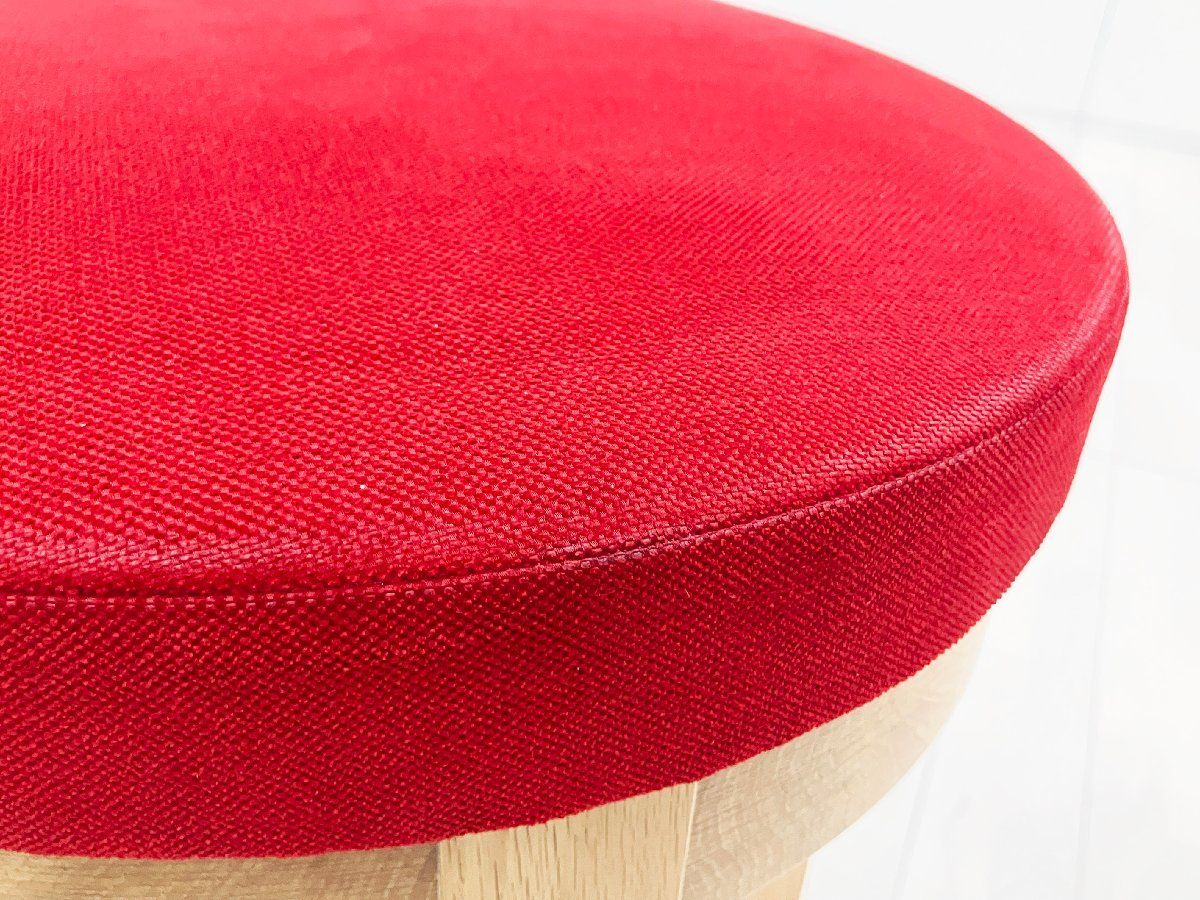 Cassina ixc. /カッシーナ イクスシー■ハイスツール H800■レッド■オーク材■張り座 Cassina ixc. /カッシーナ イクスシー■ハイスツール H800■レッド■オーク材■張り座