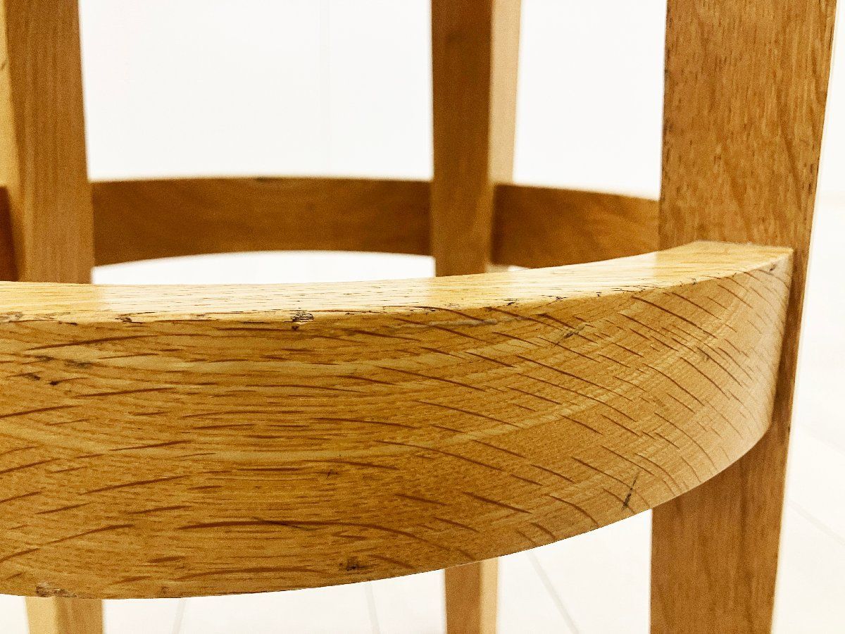Cassina ixc. /カッシーナ イクスシー■ハイスツール H800■ブラウン■オーク材■張り座