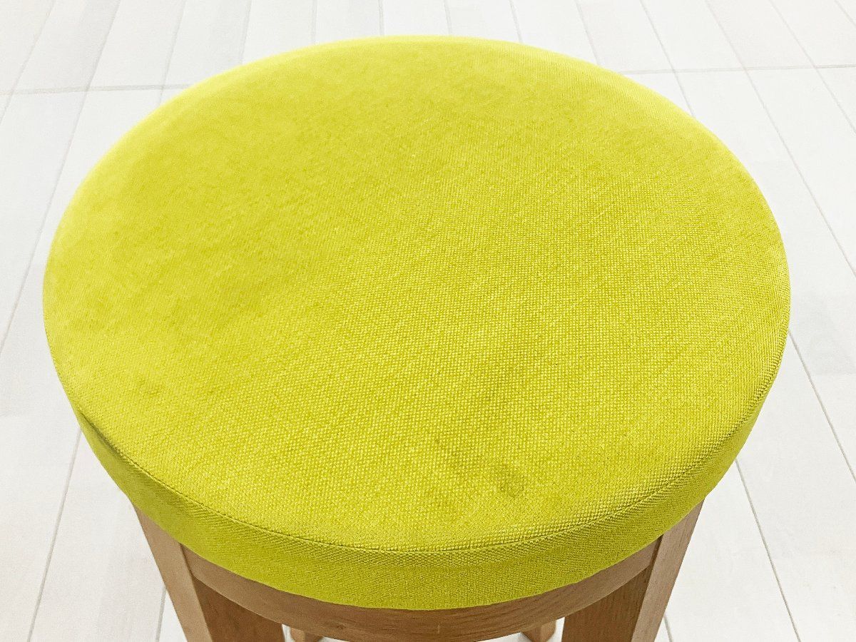 Cassina ixc. /カッシーナ イクスシー■ハイスツール H800■ライトグリーン■オーク材■張り座