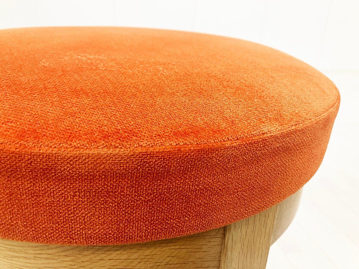 Cassina ixc. /カッシーナ イクスシー■ハイスツール H800■オレンジ■オーク材■張り座 Cassina ixc. /カッシーナ イクスシー■ハイスツール H800■オレンジ■オーク材■張り座