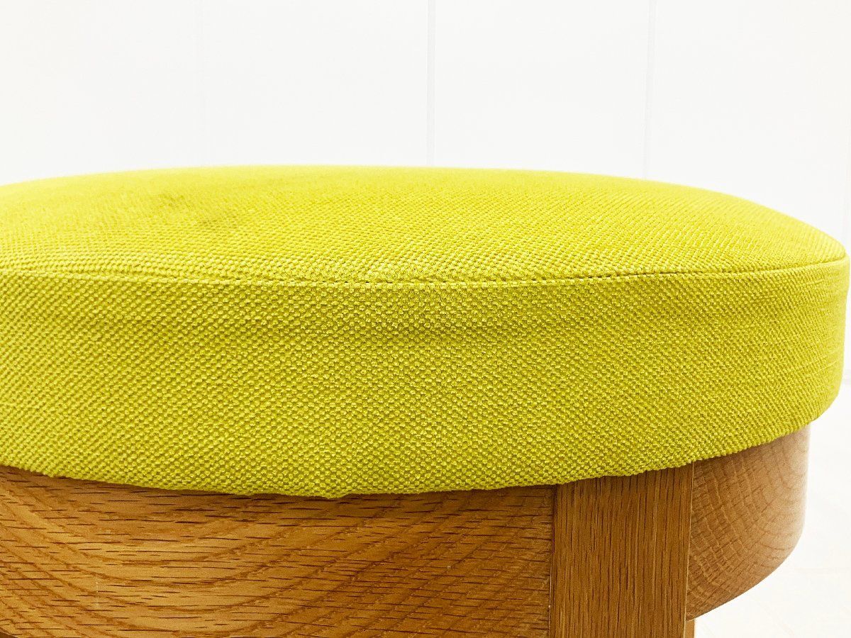 Cassina ixc. /カッシーナ イクスシー■ハイスツール H800■ライトグリーン■オーク材■張り座