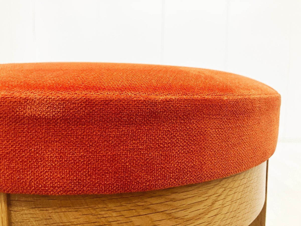 Cassina ixc. /カッシーナ イクスシー■ハイスツール H800■オレンジ■オーク材■張り座 Cassina ixc. /カッシーナ イクスシー■ハイスツール H800■オレンジ■オーク材■張り座