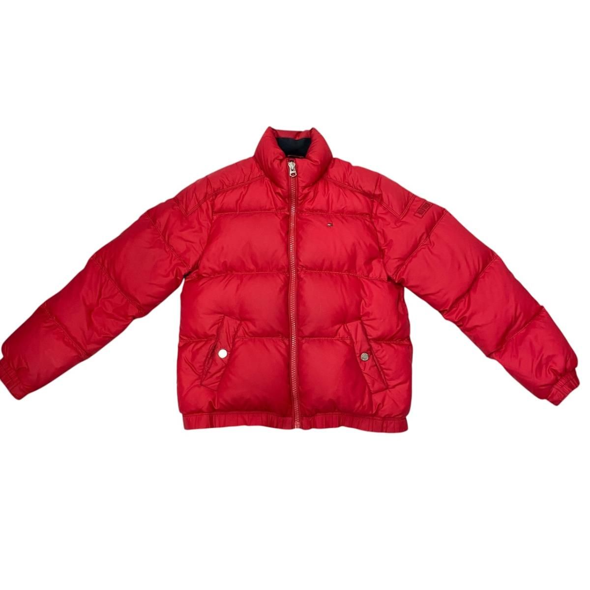 トミーヒルフィガー ダウンジャケット アウター 赤 レッド S TOMMY 