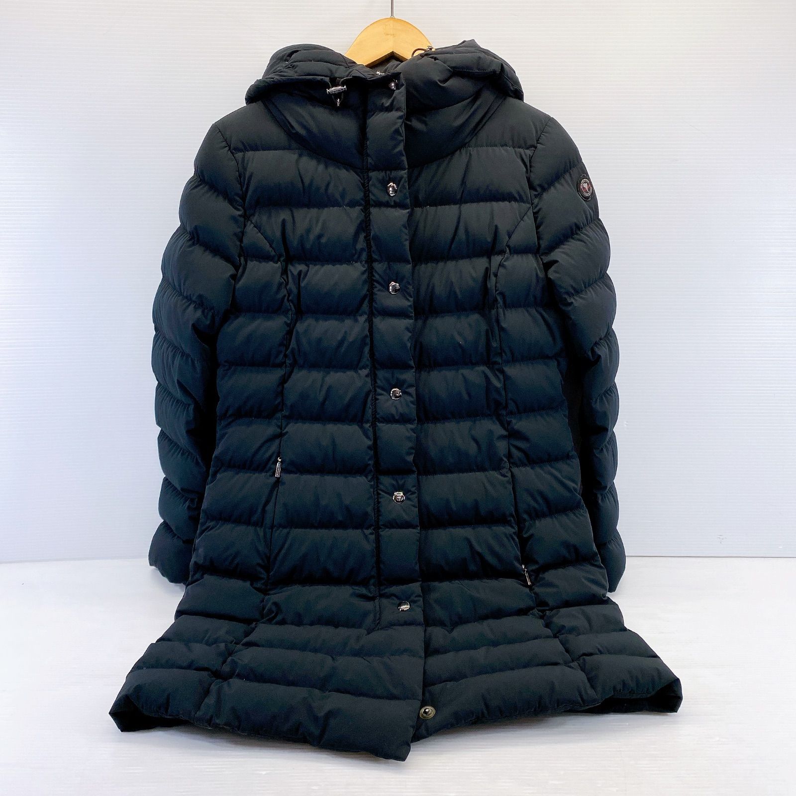 試着新品Cape Horn ネイビー ダウンジャケット44　サンタクルス CAPE HORN ダウンコートSANTACRUZ サンタクルス44 M～L白 □CAPE HORN