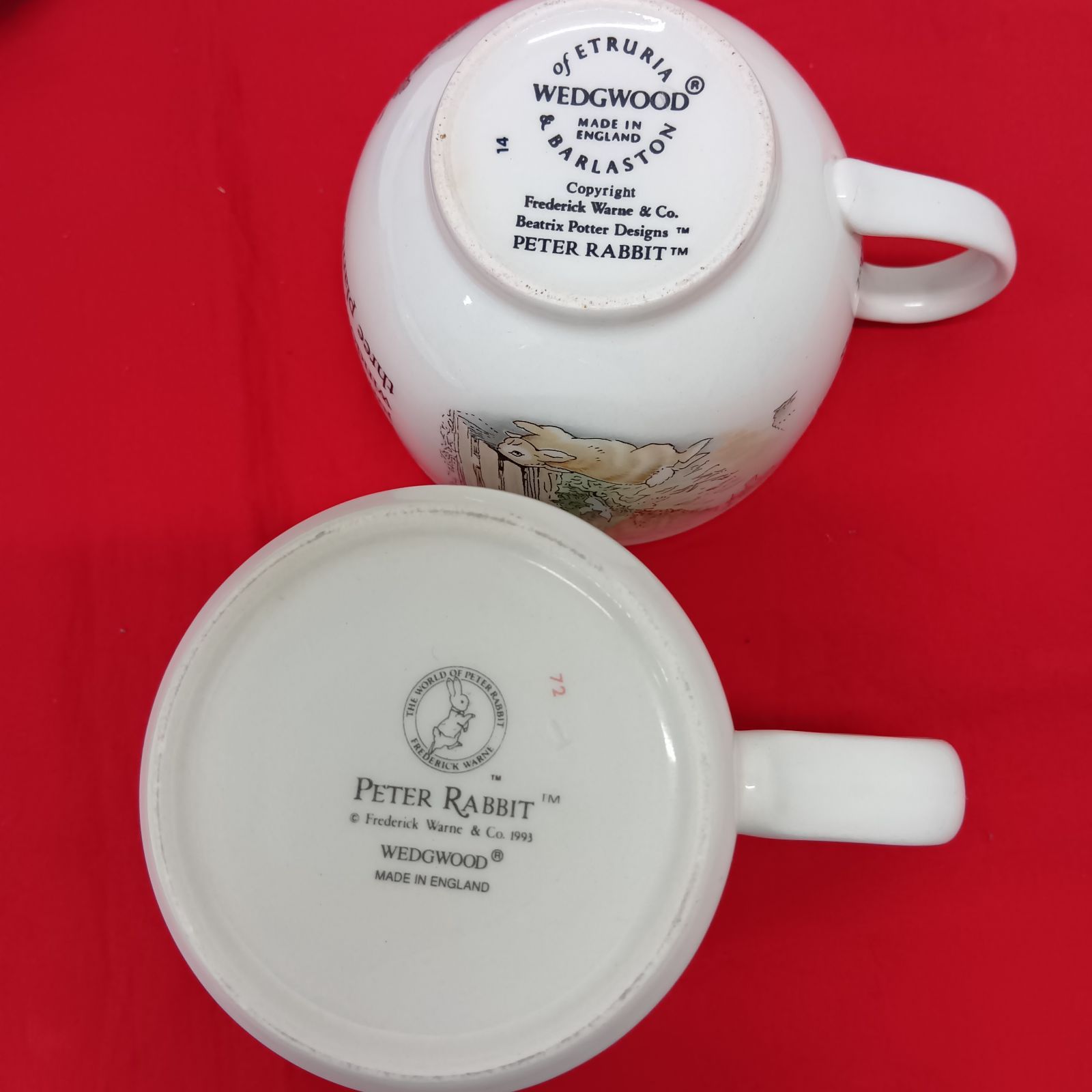 WEDGWOOD ピーターラビット カップ マグカップ ソーサー プレート