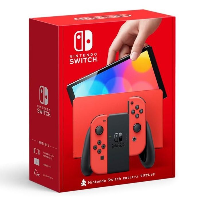 ほぼ新品 Nintendo Switch（有機ELモデル） マリオレッド HEG-S-RAAAA 