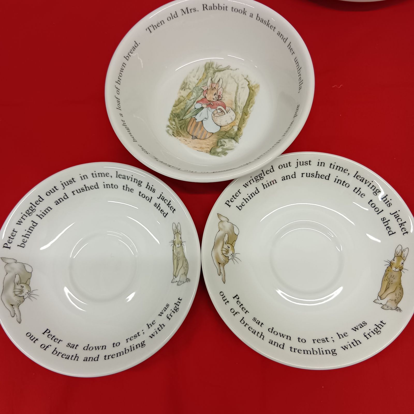 WEDGWOOD ピーターラビット カップ マグカップ ソーサー プレート