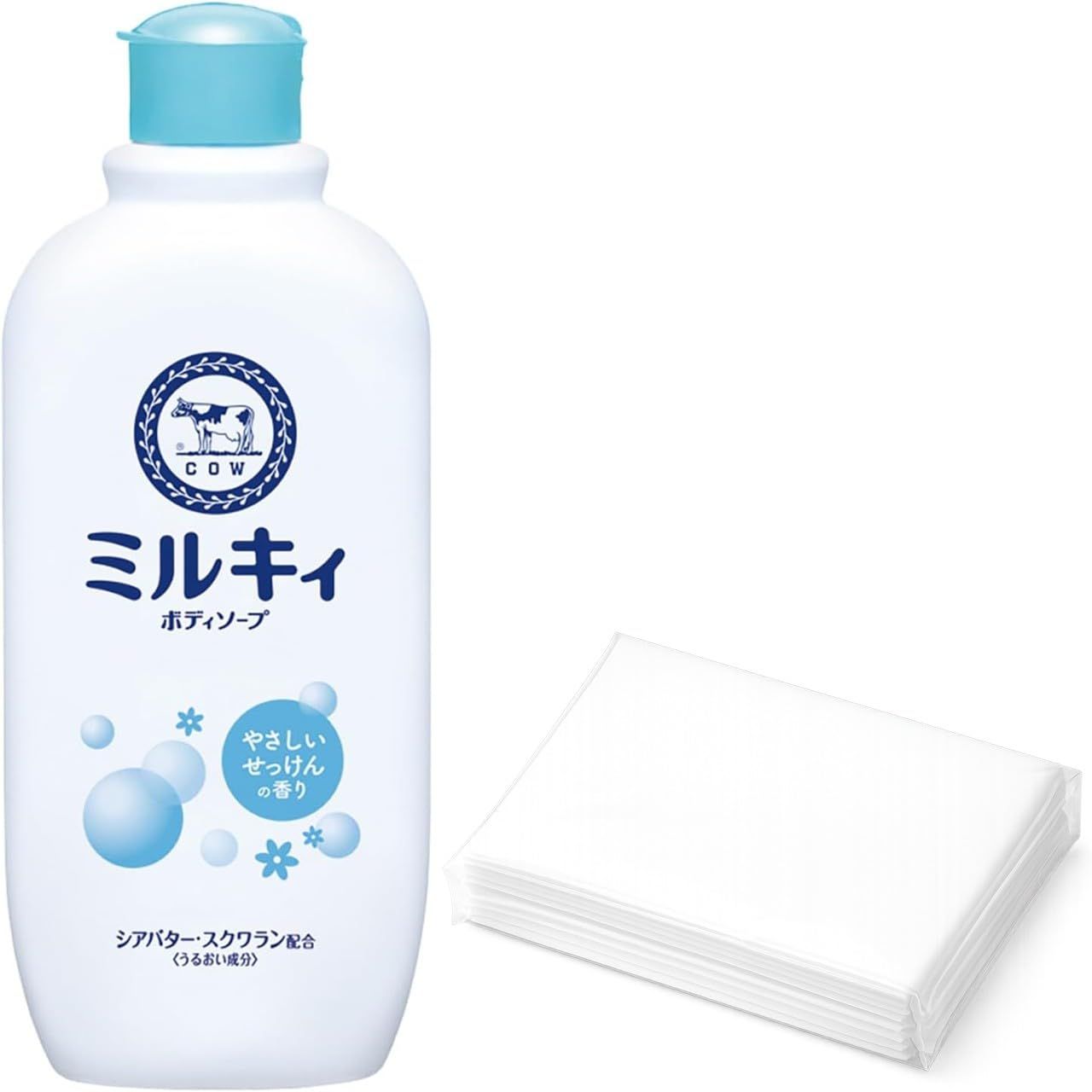 【本体270ml】EMO STORE ミルキィ ボディソープ やさしいせっけんの香り レギュラー 270ml +ポケットティッシュ [本体]