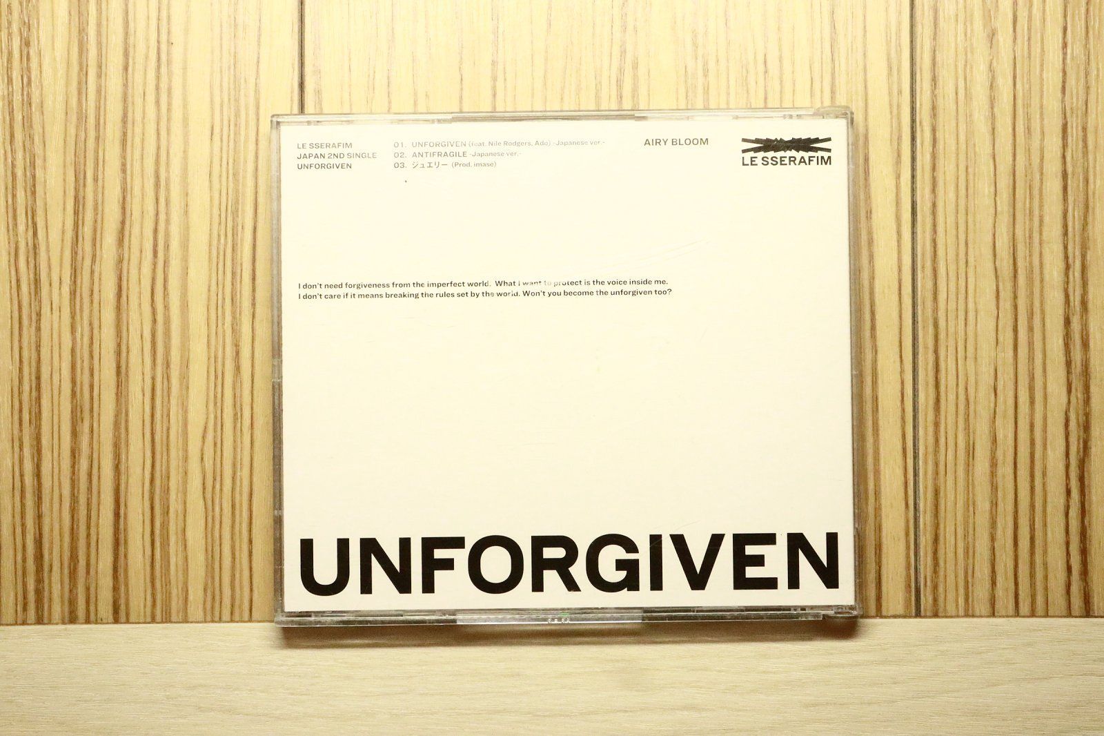 国内盤CD☆ルセラフィム/LE SSERAFIM□ UNFORGIVEN (初回生産限定盤A