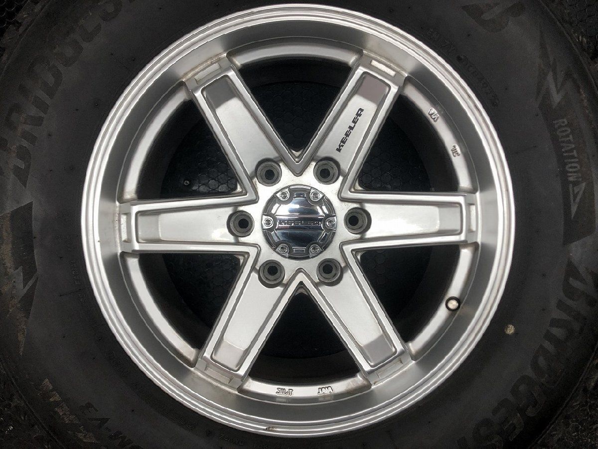 BS DM-V3 265/65R17】スタッドレス【Weds KEELER TACTICS 17インチ 