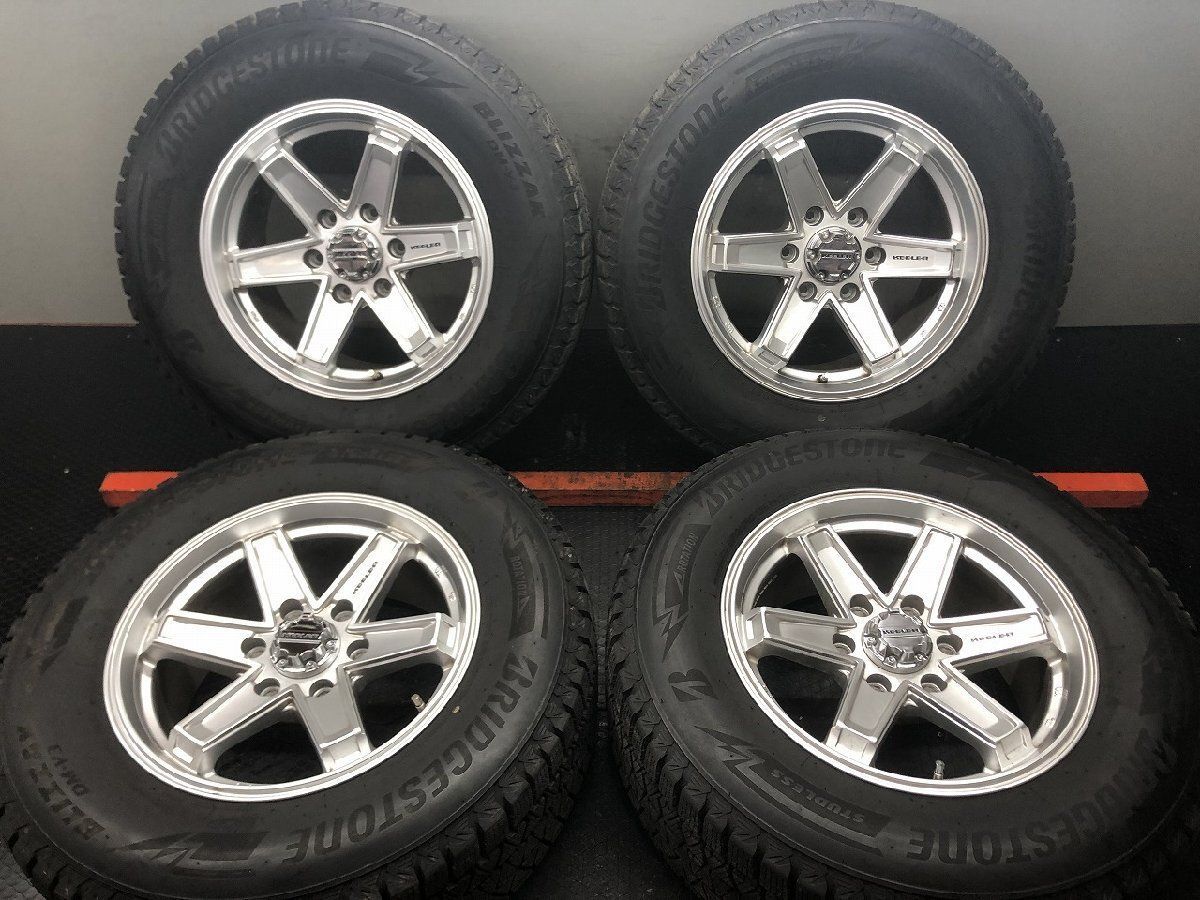 【BS DM-V3 265/65R17】スタッドレス【Weds KEELER TACTICS 17インチ 8J6HPCD139.7+25】22年 バリ溝 ランクルプラド ハイラックス (STC160) BS DM-V3 265/65R17】スタッドレス【Weds KEELER TACTICS 17インチ