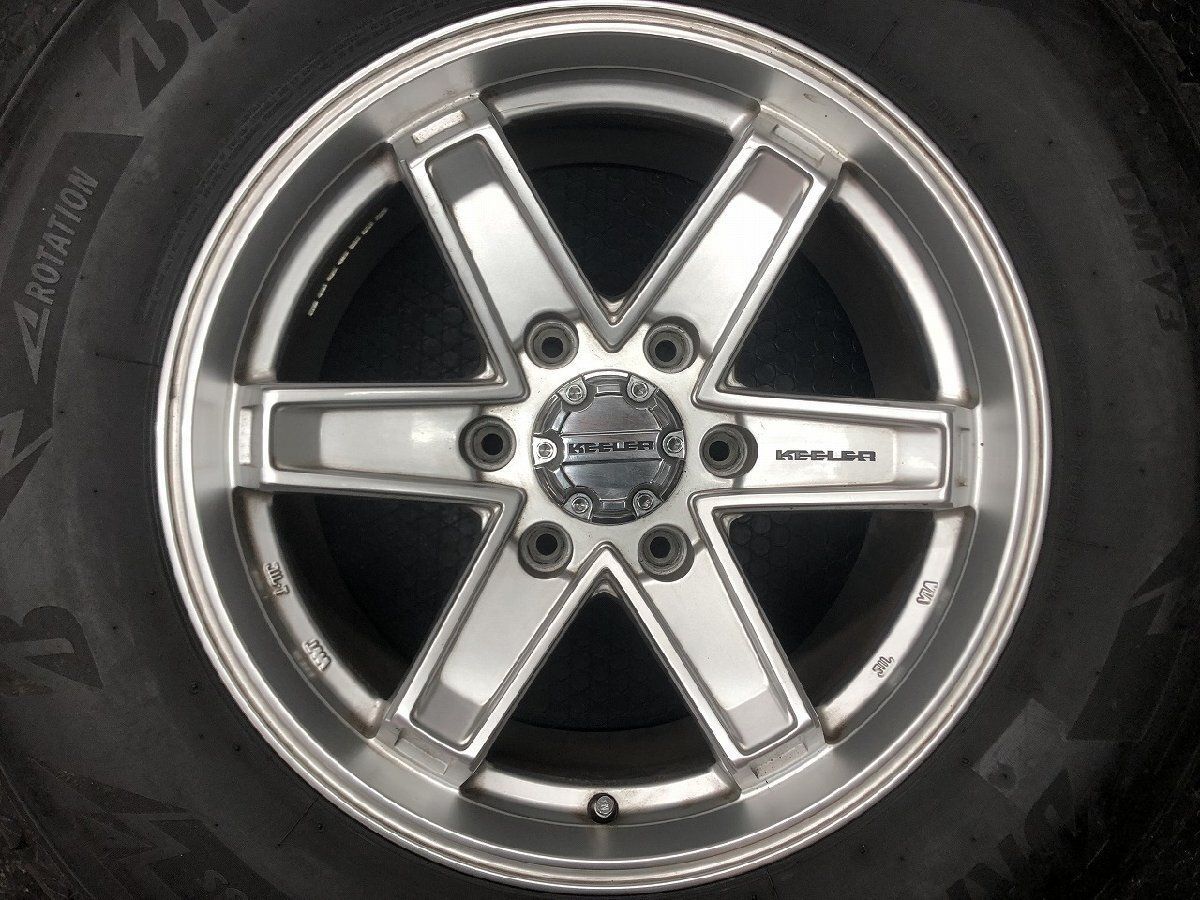 【BS DM-V3 265/65R17】スタッドレス【Weds KEELER TACTICS 17インチ 8J6HPCD139.7+25】22年 バリ溝 ランクルプラド ハイラックス (STC160) BS DM-V3 265/65R17】スタッドレス【Weds KEELER TACTICS 17インチ