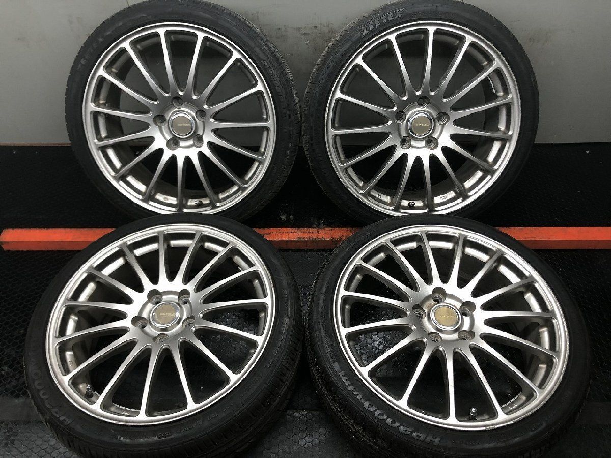 【ZEETEX HP2000 vfm 215/40R18】夏タイヤ【ECO FORME SE-12 18インチ 7.5J5HPCD114.3+53】23年製 バリ溝 スイフトスポーツ等 　(STE135) ZEETEX HP2000 vfm 215/40R18】夏タイヤ【ECO FORME SE-12 18インチ
