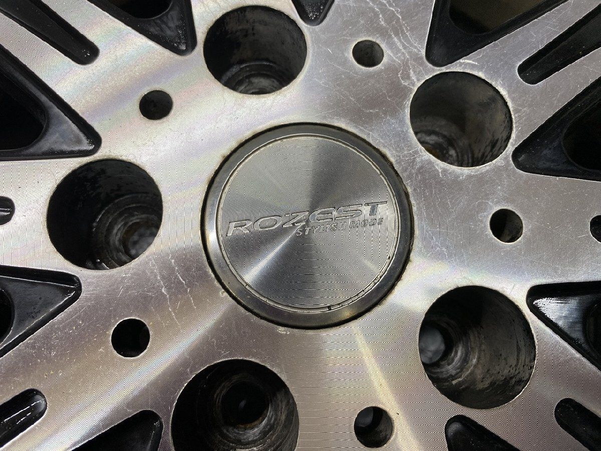 DUNLOP ROZEST ローゼスト 社外ホイール 15インチ 4本 6J5HPCD114.3+53 ブラポリ フリード ヴォクシー ノア エスクァイア等　(SHJ024) DUNLOP ROZEST ローゼスト 社外ホイール 15インチ 4本 6J5HPCD114.3+53