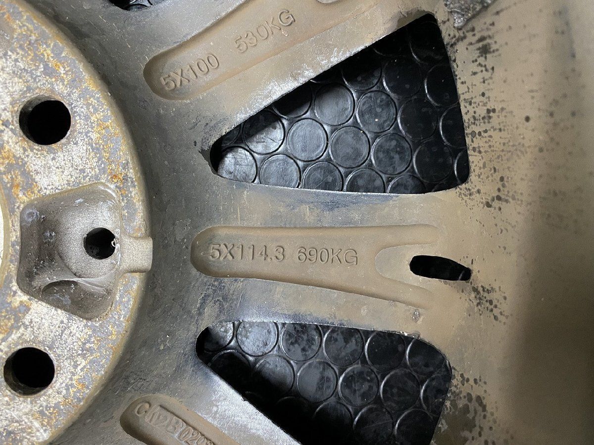 DUNLOP ROZEST ローゼスト 社外ホイール 15インチ 4本 6J5HPCD114.3+53 ブラポリ フリード ヴォクシー ノア エスクァイア等　(SHJ024) DUNLOP ROZEST ローゼスト 社外ホイール 15インチ 4本 6J5HPCD114.3+53