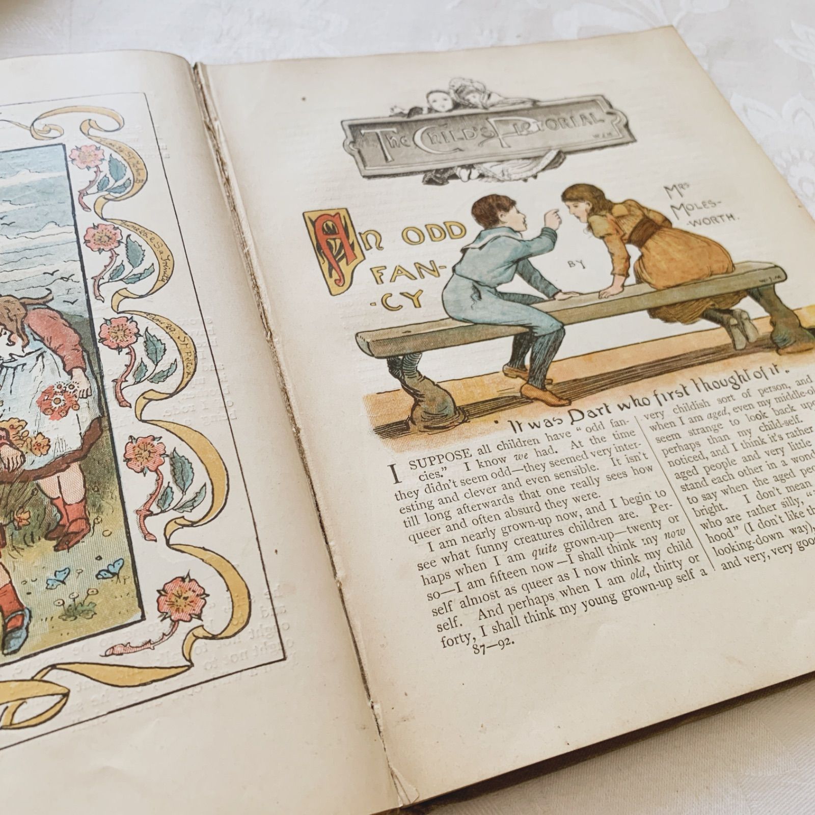 1890s-1900s 印刷の深みも素敵な英国アンティーク児童書/ヴィクトリア