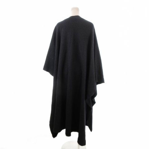 ザラ ZARA コート ポンチョ ケープ マント ロング丈 M 紺 ネイビー