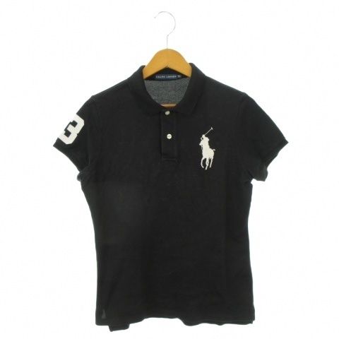 ラルフローレン RALPH LAUREN ポロシャツ ビッグポニー 5f 黒 ブラック