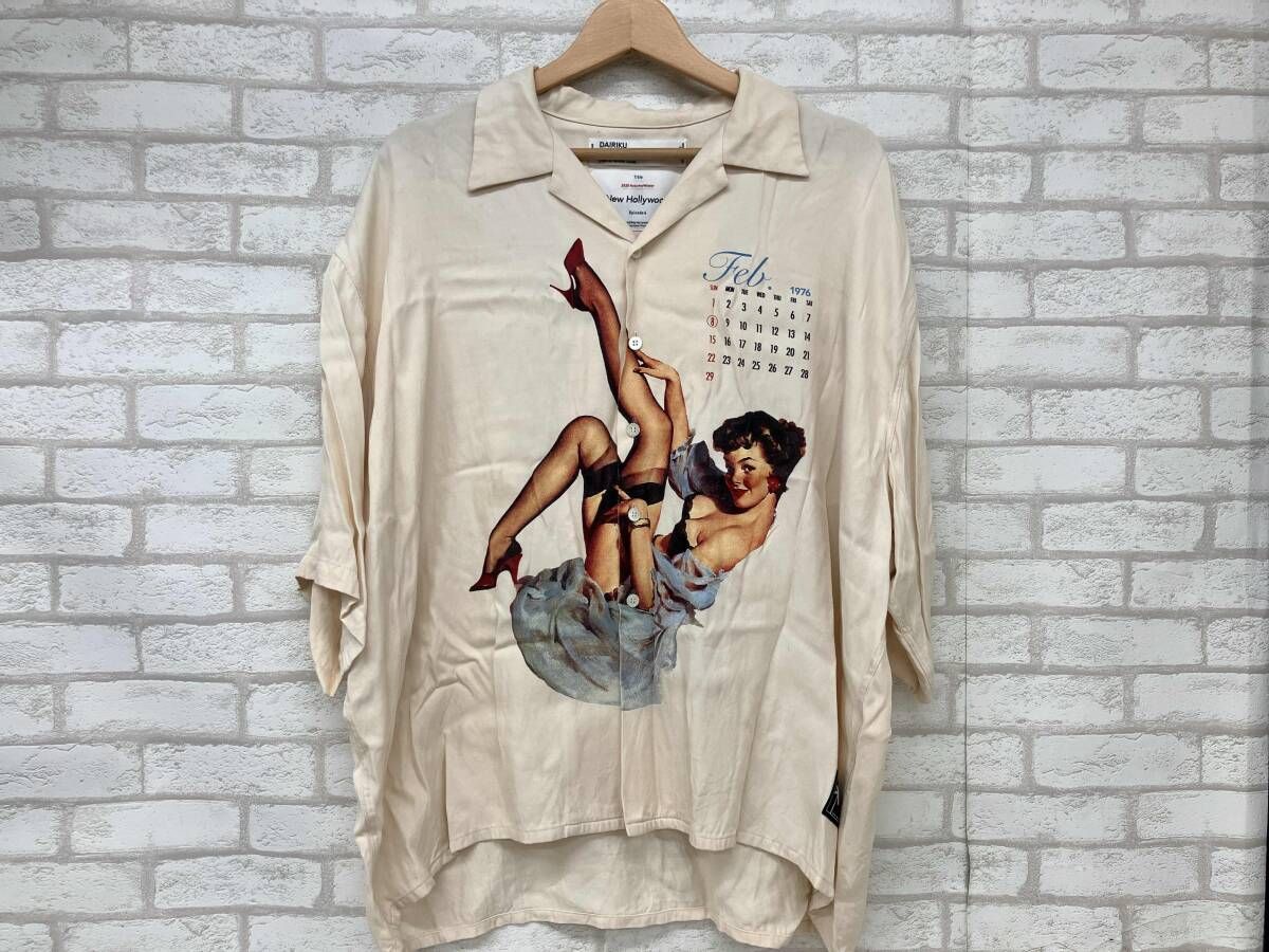 DAIRIKU 20AW S-3 Pinup Girl New Hollywood Half Sleeve Shirt
