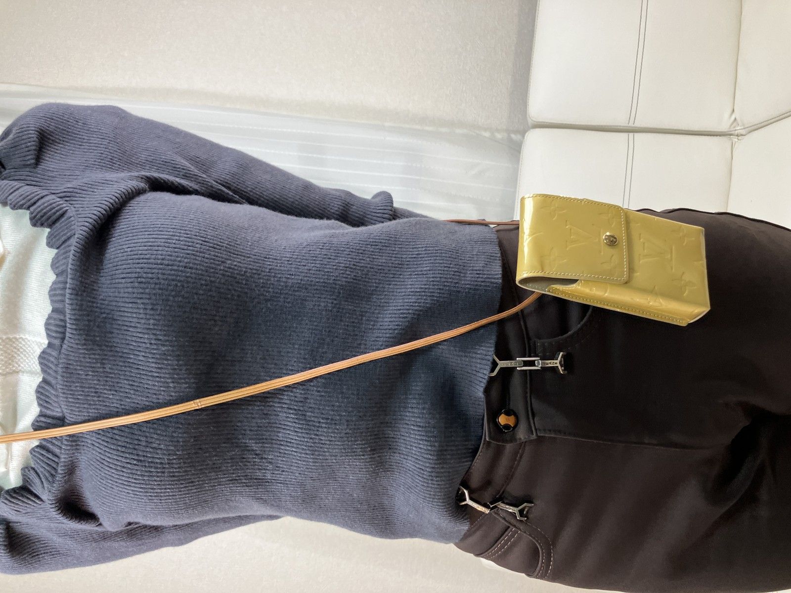 ルイヴィトン ヴェルニ ウォーカー ミニショルダー 黄　バッグ 　シリアル　TH0012　 ルイヴィトン ヴェルニ ウォーカー ミニショルダー 黄 バッグ シリアル
